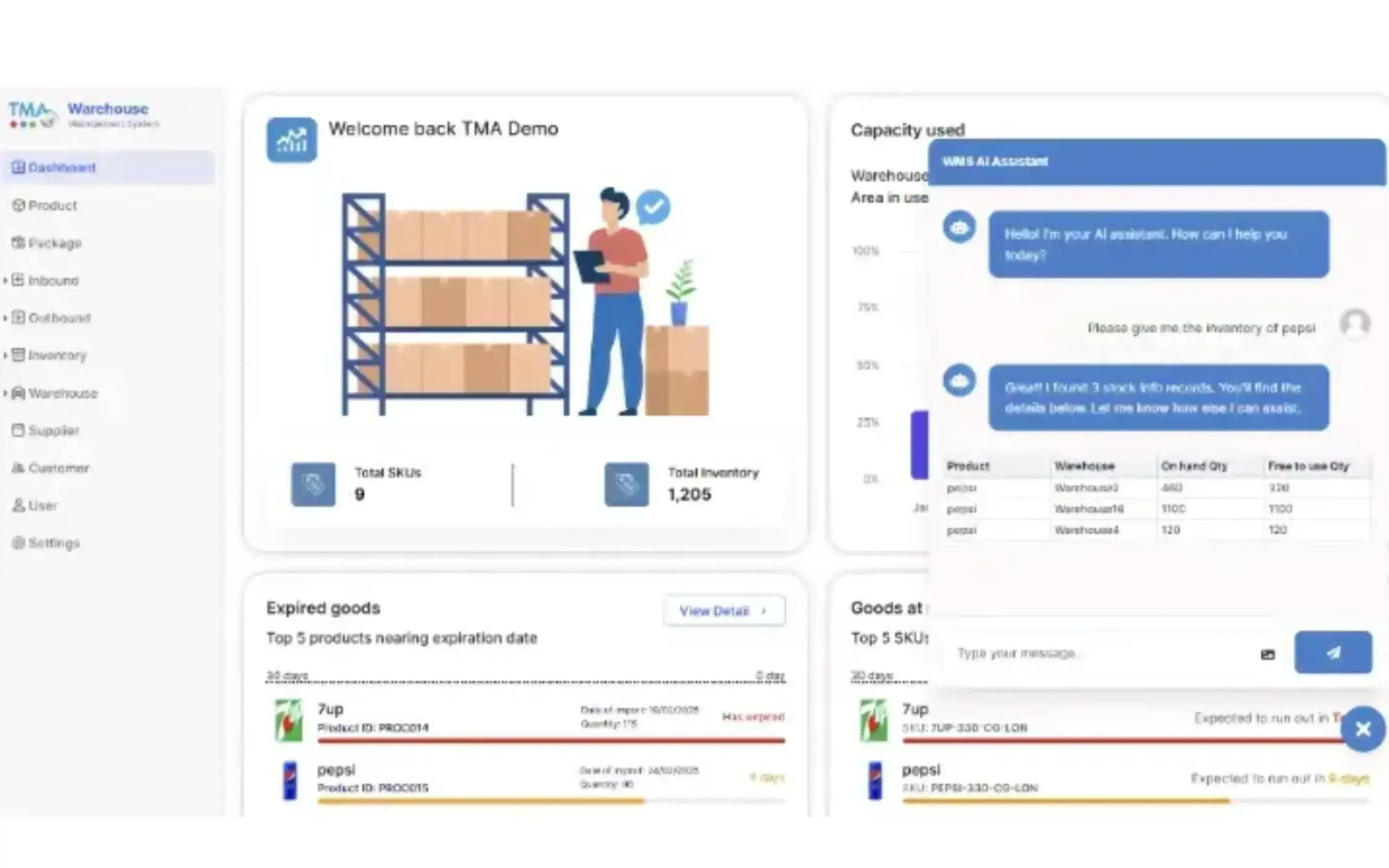 Warehouse Management System (WMS) AI Agent